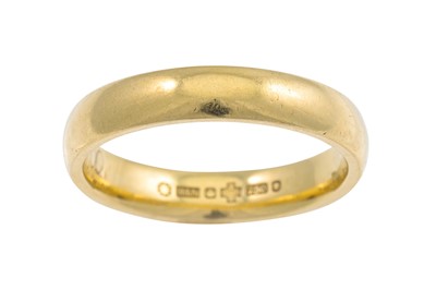 Lot 107 - A GENT'S YELLOW GOLD BAND, mounted in 18ct...