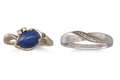 Lot 83 - A DIAMOND BAND RING, mounted in 9ct gold, size...