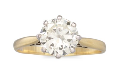 Lot 194 - A DIAMOND SOLITAIRE RING, mounted in 18ct...