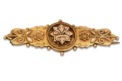 Lot 88 - A VICTORIAN GOLD BROOCH