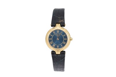 Lot 101 - A LADY'S RAYMOND WEIL WRIST WATCH, blue dial,...