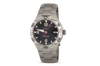 Lot 316 - A GENT'S STAINLESS STEEL ETERNA "MONTEREY"...