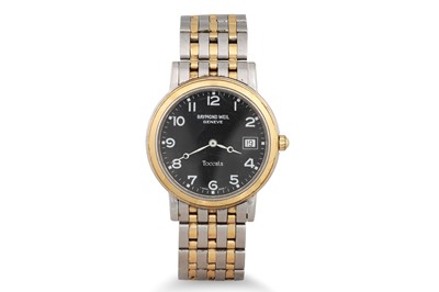 Lot 327 - A STAINLESS STEEL RAYMOND WEIL WRISTWATCH, mid-...