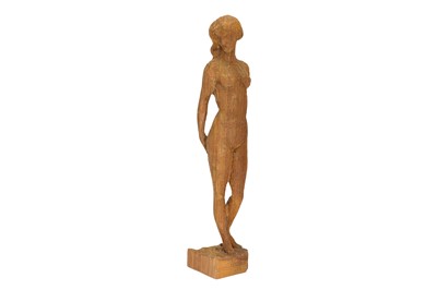 Lot 128 - JIM GANNON, IRISH 20TH CENTURY, wood carving...
