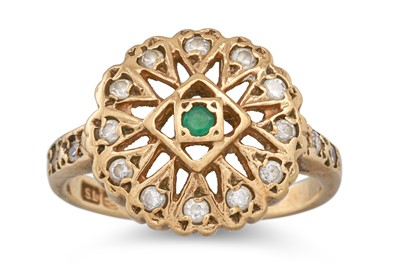 Lot 161 - A 9CT GOLD RING, 2.9 g. size G