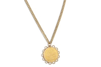 Lot 117 - A GEORGE V GOLD SOVEREIGN, 1910, together with...