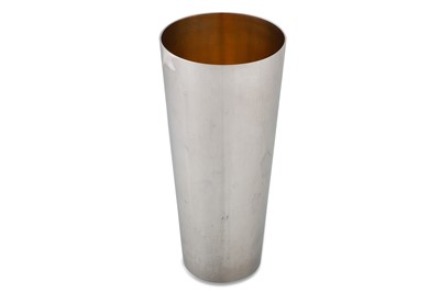 Lot 392 - A MODERN GERMAN (.800) SILVER GILT BEAKER, by...