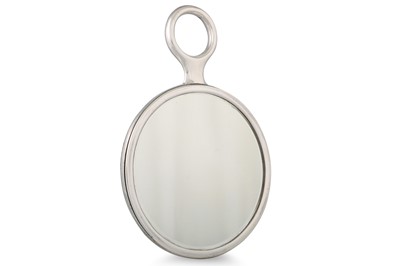 Lot 384 - AN ART NOUVEAU CIRCULAR TABLE TOP MIRROR, with...