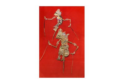 Lot 130 - TWO WAYANG KULIT (INDONESIAN SHADOW PUPPETS)...