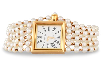 Lot 250 - A CHANEL MADEMOISELLE WRISTWATCH, a five row...