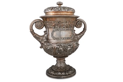 Lot 405 - AN IMPORTANT GEORGE IV SILVER TWIN HANDLED...