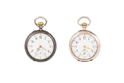 Lot 450 - TWO LATE 19TH CENTURY CONTINENTAL SILVER...