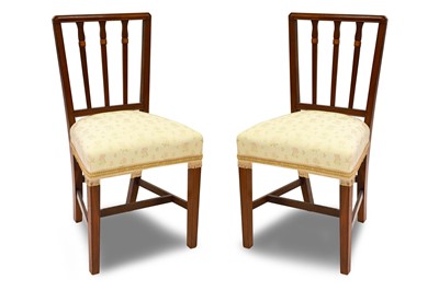 Lot 414 - A PAIR OF FINE QUALITY EDWARDIAN INLAID...