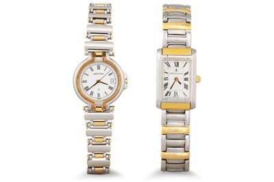Lot 350 - A MAURICE LE CROIX LADY'S WRISTWATCH, white...