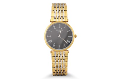Lot 341 - A GENT'S BI-METAL LONGINES WRISTWATCH,...