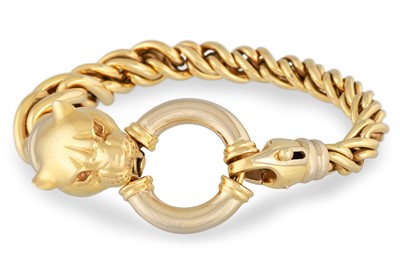 Lot 49 - AN 18CT GOLD ITALIAN BRACELET, the rope link...