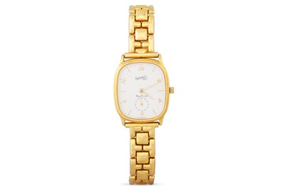 Lot 301 - A 18CT GOLD EBERHARD & CO WRISTWATCH, gross...