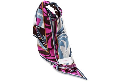 Lot 189 - AN EMILIO PUCCI FIRENZE SILK SCARF, long style