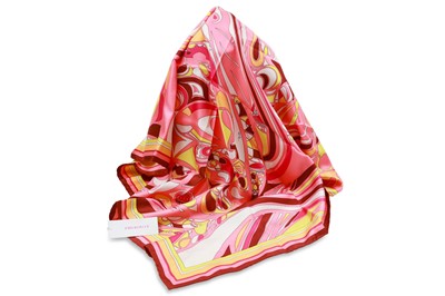 Lot 191 - AN EMILIO PUCCI FIRENZE SILK SCARF, square style