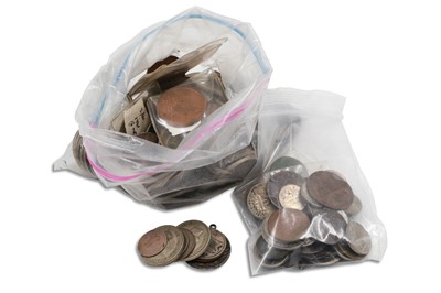 Lot 368 - A 1.5 KG BAG OF ASSORTED IRISH/ENGLISH COINS,...