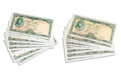 Lot 378 - 1970 1972 1975 THREE LOTS OF SEQUENTIAL LAVERY...