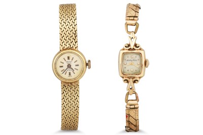 Lot 353 - AN ORIOSA LADY'S 14CT GOLD 1960S WRISTWATCH,...