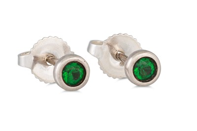 Lot 72 - A PAID OF TIFFANY & CO EARRINGS, colour by the...