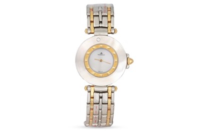 Lot 248 - A LADY'S JAEGER- LE COULTRE STAINLESS STEEL BI-...