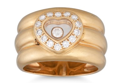 Lot 181 - A CHOPARD HAPPY DIAMOND RING, comprising a...