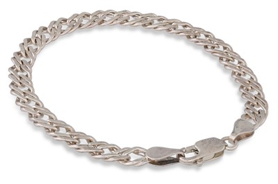 Lot 4 - TWO STERLING SILVER BRACELETS, (.925) 14.1 g.,...