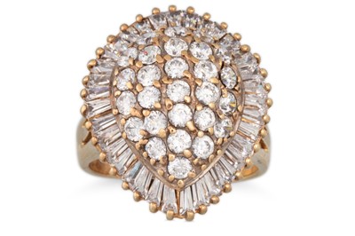 Lot 64 - THREE 9CT GOLD RINGS, 12.2 g. Sizes ranging...