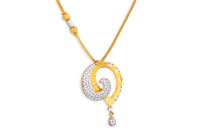 Lot 96 - A 22CT GOLD GEM SET BRACELET, together with a...