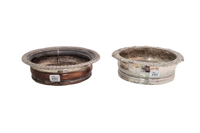 Lot 490 - A PAIR OF VICTORIAN SHEFFIELD PLATED WINE...