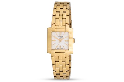 Lot 365 - A LADY'S STAINLESS STEEL TISSOT WRISTWATCH,...