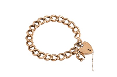 Lot 19 - A 9CT GOLD HOLLOW LINK BRACELET, 16.5 g. 8.5"...