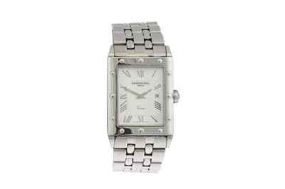 Lot 476 - A RAYMOND WEIL TANGO MODEL  CALENDAR GENTS...