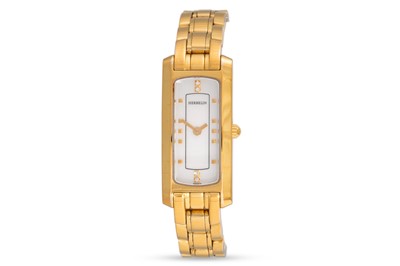 Lot 375 - A LADY'S MICHEL HERBELIN GOLD PLATED...