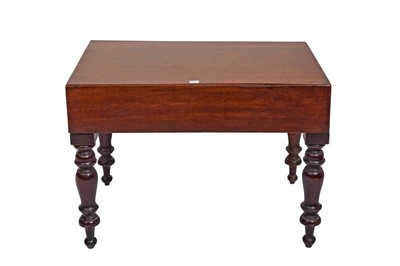 Lot 160 - A VICTORIAN RECTANGULAR MAHOGANY LIFT TOP...