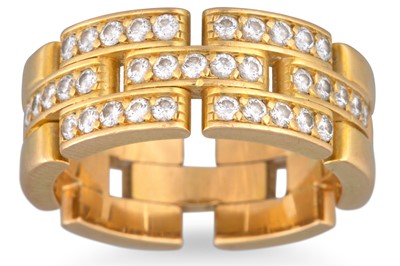 Lot 158 - A LADY'S CARTIER HALF DIAMOND RING, mounted in...