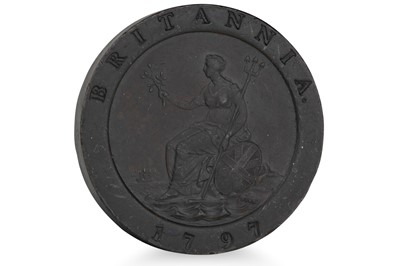 Lot 364 - A 1797 CARTWHEEL ENGLISH 2 PENNY COIN IN GOOD...