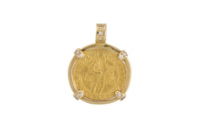 Lot 129 - A 1608 DUTCH GOLD 2 DUCATS HOLLAND COIN,...