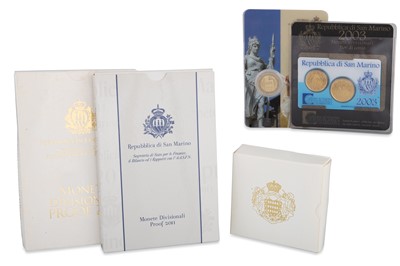 Lot 372 - A COLLECTION OF FOUR SAN MARINO UNC YEAR SETS,...