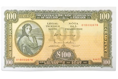 Lot 375 - A PAIR OF LADY LAVERY IRISH BANKNOTES,...