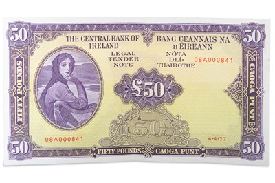Lot 375 - A PAIR OF LADY LAVERY IRISH BANKNOTES,...