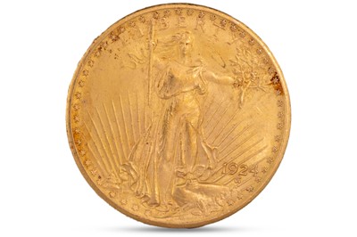 Lot 344 - A 1924 AMERICAN $20 DOUBLE EAGLE Gold Coin....