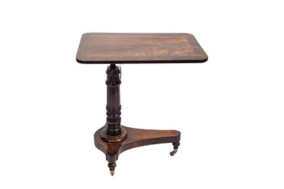 Lot 166 - AN ATTRACTIVE WILLIAM IV INLAID FLAME MAHOGANY...