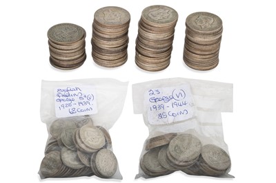 Lot 301 - A BAG OF ENGLISH 50% SILVER COINS PRE-1947,...