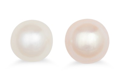 Lot 52 - TWO PAIRS OF CULTURED PEARL EARRINGS, one...