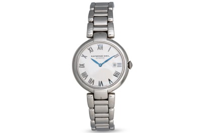 Lot 369 - A LADY'S RAYMOND WEILSTAINLESS STEEL...