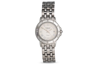 Lot 379 - A LADY'S RAYMOND WEIL WRISTWATCH, Roman...